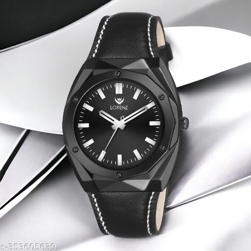 Lorenz Men's Fashion Stainless Steel Case Full Black Watch for Men | MK-4024R