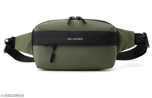 Crossbody Sling Bag for Men | Compact Waist & Chest Bag | Water-Resistant Travel Fanny Pack with Adjustable Strap for Daily Use, Hiking & Outdoor Activities