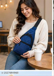 Premium Blue Crossbody Sling Bag for Men & Women
