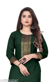 Stylelist Lace Border straight kurti for women and girls