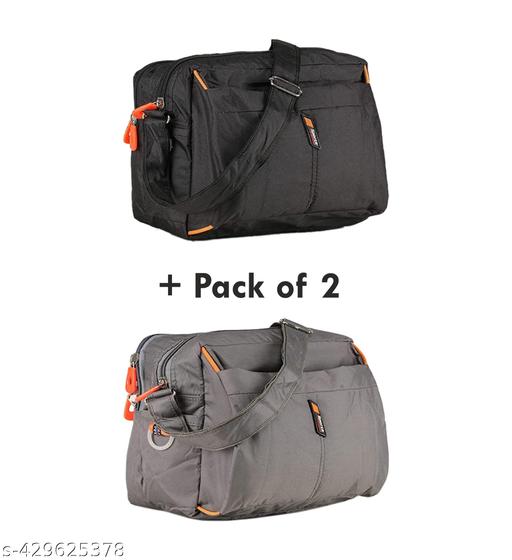 Combo Of Unisex Crossbody Polyester One Side Sling Bag For Men & Women (Pack Of 2)