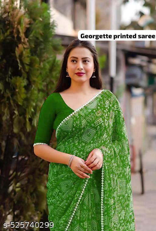 Georgette Printed Saree
