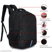 Tripto Casual Backpack with 3 Compartments | School Bag for Boys & Girls | College Bag for Women & Men | Travel & Office Laptop Backpack with Front Pocket & Bottle Holder