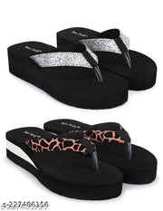 Two Soft Comfortable & Stylish Women's Daily Use Slipper/Flipflop for Women & Girls Combo of 2