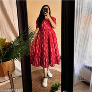 Block Print Anarkali Kurti
