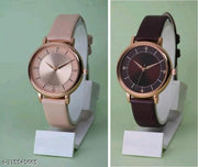 Precious Flower Designer Rust Thorns Fit Round Dial with Colorful Stylish Leather Belt Analog Watches for Women Watches