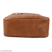 Fashion Twist  Stylish Fancy CrossBody  Sling Bags DS CROCO TAN
