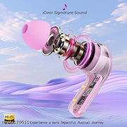 TWS Ultrapod,Bluetooth Earpod True Wireless Bluetooth Headphone, TWS Earphone, Bluetooth Earphone, Best Quality Wireless Bluetooth Headphones, 10mm HD Drivers, Sweat Proof - (Pink)