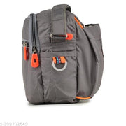 Grey Men & Women Sling Bag