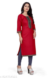 stylelist kurti with embroidered work
