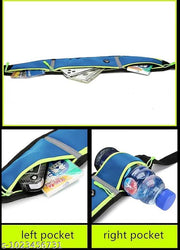 Running Waist Bag for Men & Women | Slim Waterproof Sports Belt with Dual Zipper Pockets, Reflective Strip & Adjustable Strap for Gym, Jogging, Cycling & Travel