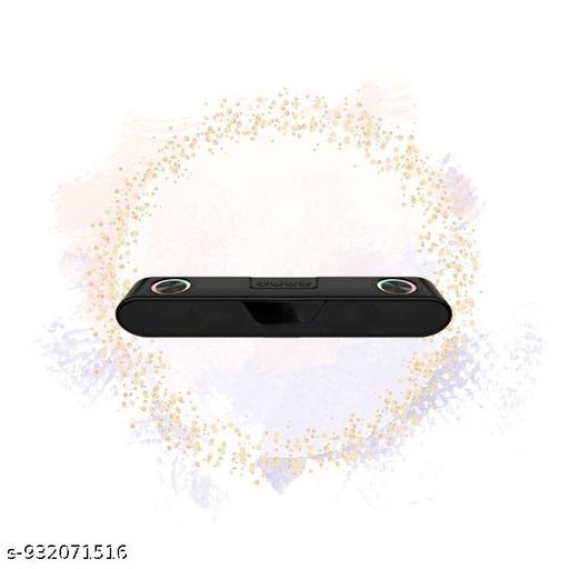 Portable Bluetooth Speaker, 16 Watts, Upto 8h Backup, Dual Drivers + Dual Passive Radiators, Call Function, Bluetooth v5.3 | USB | mSD| AUX, TWS, RGB LED