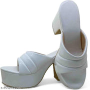 Monaqi Women White Wedges  Sandal