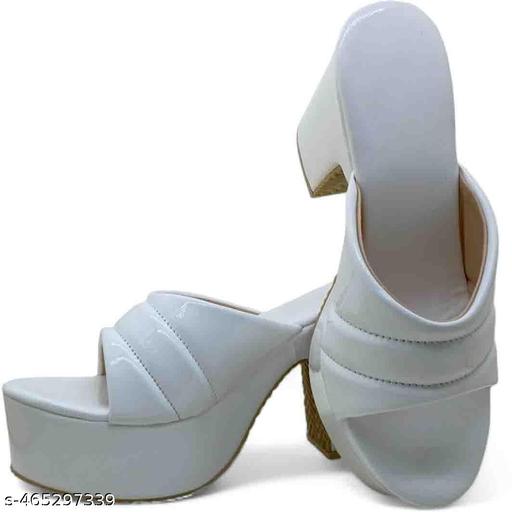 Monaqi Women White Wedges  Sandal