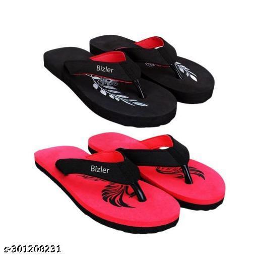 Bizler EVA supper soft Pack of 2 Doctor Recommended Comfortable Flipflop/slipper for Women/Girls( PACK OF 2)