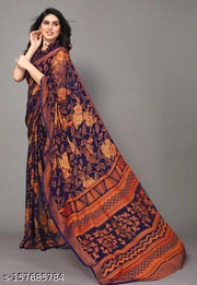 SANWARIYA SILK ZONE FANCY BRASSO SAREE WITH UNSTITCHED BLOUSE