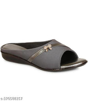 H Ladies Woman Sandals Synthetic Leather Lycra Leather Flat Sandals Aadab Fashionable Women Flip flop & Slippers