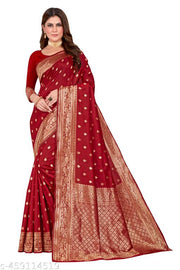 signagraph Woven Banarasi Silk Blend, Art Silk Saree