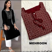 rayon kurtis for women