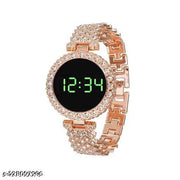 ROUND TOUCH WATCH GOLD