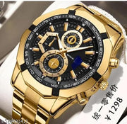 UNQ SUPER GOLD BLACK WATCH