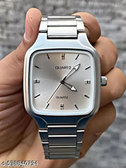 Stylish analog watch for men and boys in chain