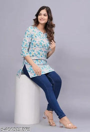 100% COTTON Short Kurti For Women&Girl's