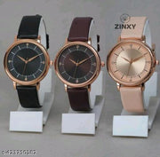 Best Quality Festive Season Flower Designer Round Dial Attractive Leather Belt women watches combo pack of 3 combo wathces for women stylish girl watches combo pack of 3 analog watches wrist watches combo watches