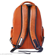OZEL BAG Premium PU Leather Laptop Backpack School/College/Office/Travel Bags For Men & Women Upto 15inch Laptop - Tan