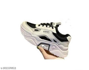 VORBAX 124 Trend Black Mesh Stylish Comfortable Sports Running Casual Sneakers Shoes