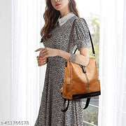 Stylish PU Leather Backpack Handbag Shoulder Bags for Women and Teens Girls | Ladies Purse | Everyday Use | Office | College | Travel | Work | Birthday Gifts for Wife | Sisters