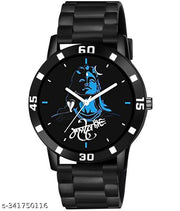 HC HARMI CREATIVE Mahadev watch with om bracelet mahadev dial watch for boys & men (combo )