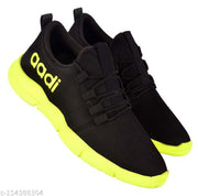 Men's Black Mesh Running Sports Shoes