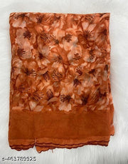 Georgette Printed Saree (With Lace)