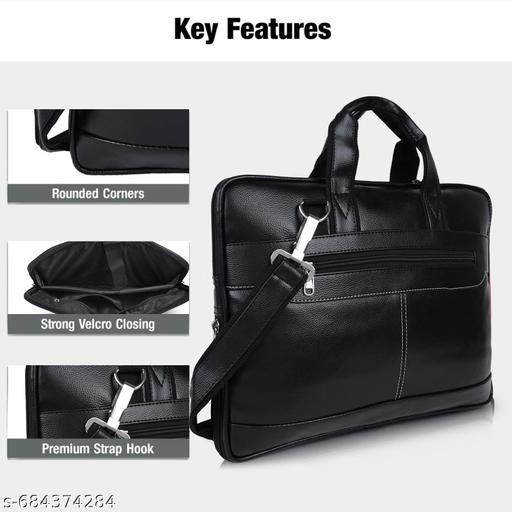 SB BAG Zipper Leather Laptop & Messenger Bag / Men Bag