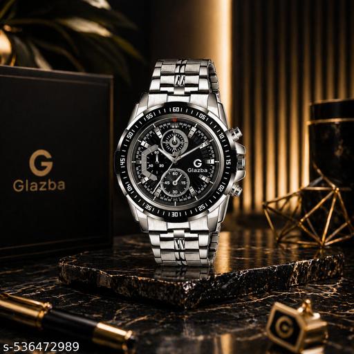 New Heavy Steel Series Silver Analog Watch For Man & Boy