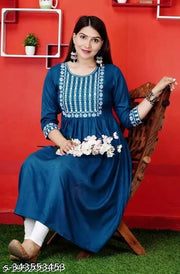 rayon kurtis for women