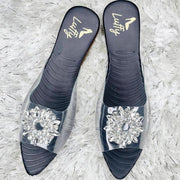 LUFFY-Black Diamond Flats/Summer Essentials/Casual Glam/Beachwear Flats/Trendy Slip-Ons
