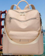 MomsyStore Women Leather Backpacks For Daily Travel Daypacks