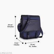 FKT-Black Blue (Amer. Foam, 1K Danier) Side Bag  Multipurpose Hand Bag Sling Bag Slim Bag for Office, Cash, Business Collection, Travelling | Stylish Hanging Side Messenger Bag