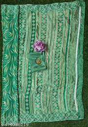 Designer Digital printed Crepe Party and wedding wear saree / Digital print saree