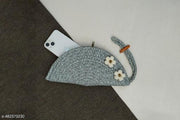 Ariya Decor Clutches Purses For Women Handmade Handbag For Women Bag For Casual And Party Wear Look, Beautifull Flower Look - (Light Grey)