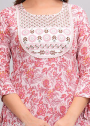 Printed Anarkali Full length Kurti