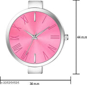 New Fancy Solid Dial Attractive Metal Chain Attractive Bracelet Analog Watch for  Women