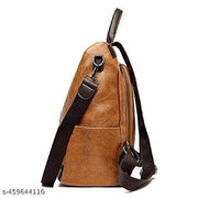 Small 9 L Backpack Backpack Cute Style Female Student Waterproof Anti Thief  (Brown)