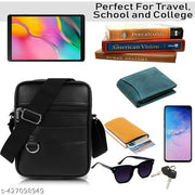 Stylish men Messenger small cross body sling bag for men women office use persnol casual with adjustable Strap