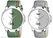 Combo of 2 | Genuine Leather Straps | Boys Series Analog Watch