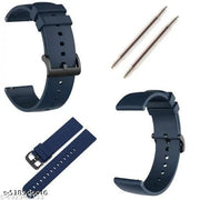 20 MM Blue Silicone Watch Straps Compatible [List in Photo] [Watch not included]