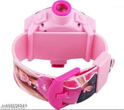 Digital Unisex Child Watch (Pink Dial Pink Colored Strap)