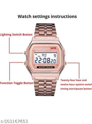 Sports Waterproof Watch for Men Boys with Backlight Alarm Snooze Stopwatch Analog Watch - For Boys Digital Black Round Waterproof Gym Fitness Freek